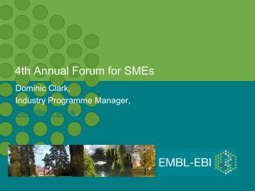 Overview of EMBL-EBI data resources and services - European ...