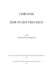 CHRONIK DER STADT FRECHEN - Frechener Geschichtsverein eV