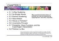 Wave Properties of Matter and Quantum Mechanics I - Optics Group