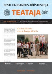 teataja eesti kaubandus-tööstuskoja - Eesti Kaubandus-Tööstuskoda