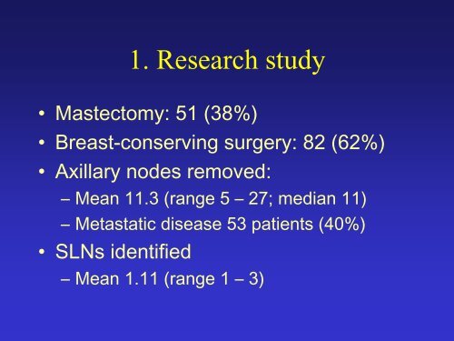 Axillary sentinel lymph node cytopathology in Norwich - ESQA