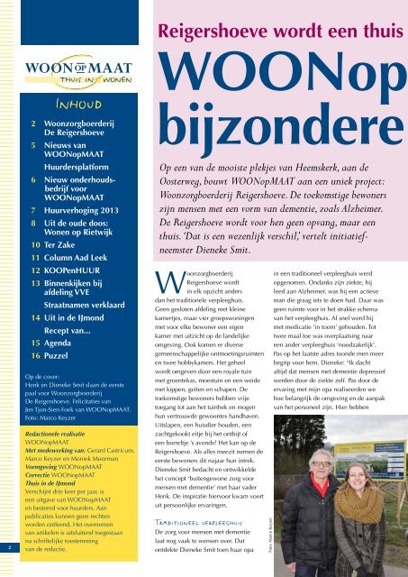 Woonzorgboerderij - WOONopMAAT