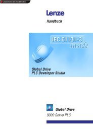 Softwarehandbuch DDS__Target 9300 Servo PLC (V8.x) - Lenze