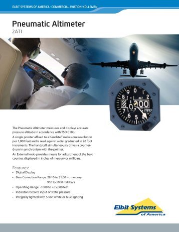 ESA Pneumatic Altimeter 31400.indd - Elbit Systems of America