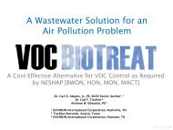 A Wastewater Solution for an Air Pollution Problem