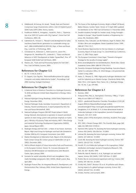 Hydrogen and its competitors, 2004