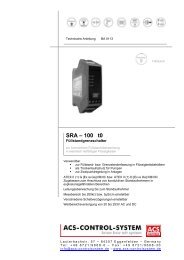 Bedienungsanleitung t0 - ACS-Control-System