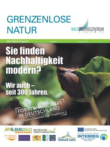 1. Ausgabe Naturpark Magazin - Walderlebniszentrum Ziegelwies