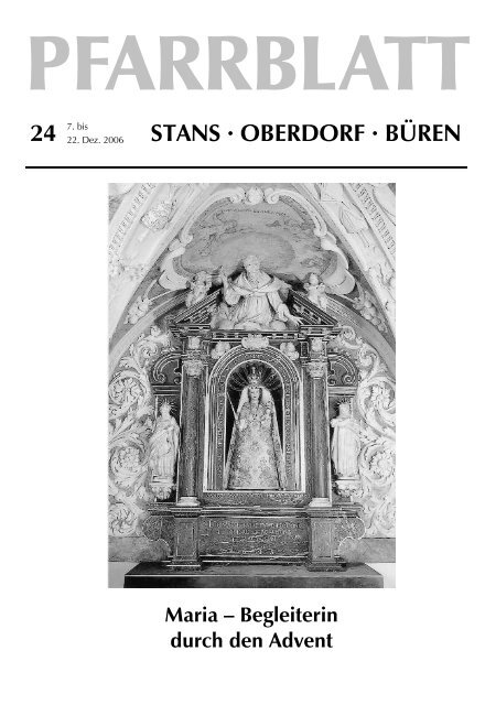 STANS · OBERDORF · BÜREN - Pfarrei Stans