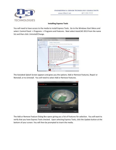 Inventor Shortcut Key Guide.pdf Installing Express ToolsY