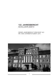 133. JAHRESBERICHT - Kollegium St. Fidelis