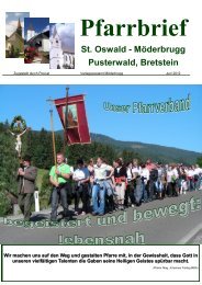 St. Oswald - Möderbrugg Pusterwald, Bretstein - Gemeinde St ...