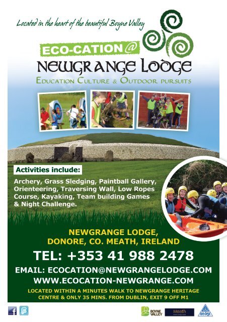 Download Eco-cation 2013 Brochure - Newgrange Lodge