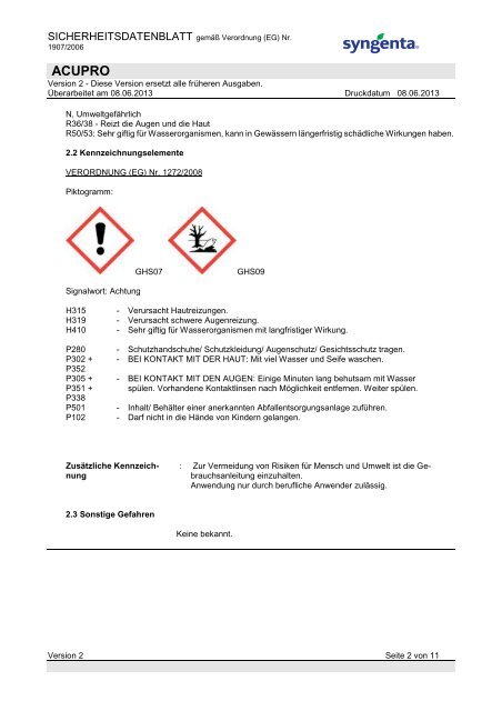 ACUPRO - Syngenta