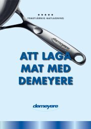 Broschyr Att laga mat med Demeyere (PDF) - Dafra