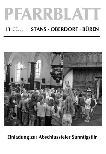 STANS · OBERDORF · BÜREN - Pfarrei Stans