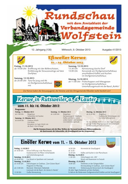 KW 41 - Verbandsgemeinde Wolfstein