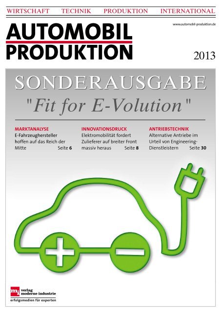 SONDERAUSGABE "Fit for E-Volution" - konstruktion.de