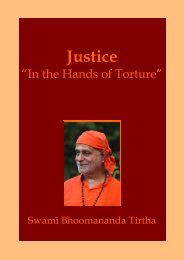 Justice in the Hands of Torture - Swami Bhoomananda Tirtha