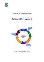 Software Development - Berner Fachhochschule Technik und ...
