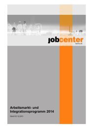 Arbeitsmarktprogramm 2014 - Jobcenter Dortmund