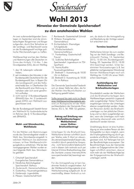 Gemeindebrief September als pdf - Gewerbeverband Speichersdorf