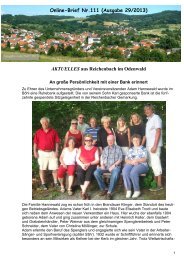 Online-Brief 111 - Verschönerungsverein Reichenbach