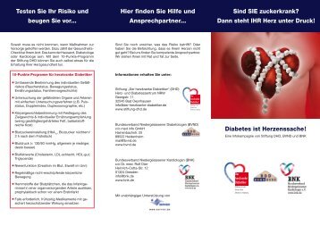 Flyer, (PDF-Datei) - Der herzkranke Diabetiker