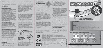 Spielanleitung Monopoly Spielanleitung Monopoly