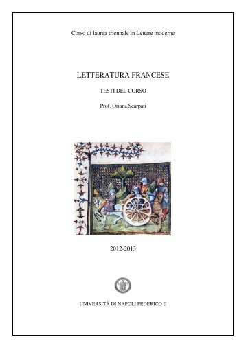 LETTERATURA FRANCESE