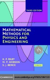 Mathematical Methods for Physics and Engineering - Matematica.NET