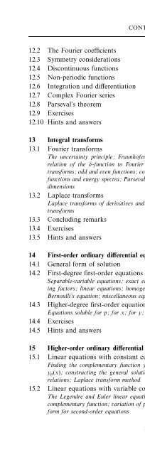 Mathematical Methods for Physics and Engineering - Matematica.NET