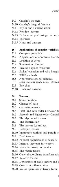 Mathematical Methods for Physics and Engineering - Matematica.NET