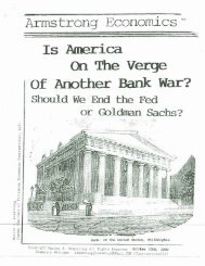 Is America on the Verge of Another Bank War - Armstrong Economics