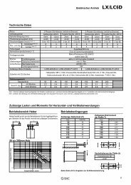 Technische Daten Betriebsbereich Heber Betriebsbedingungen ...