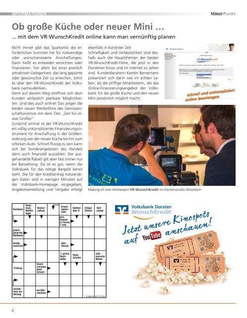 Ausgabe 3/2013 - Volksbank Dorsten eG