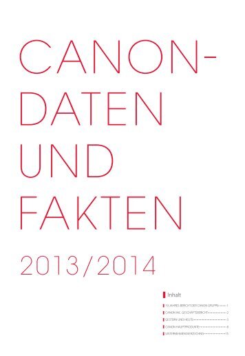 10-jahres-bericht der canon gruppe