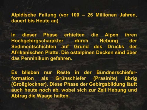 Die Geologie der Alpen - Leipzig