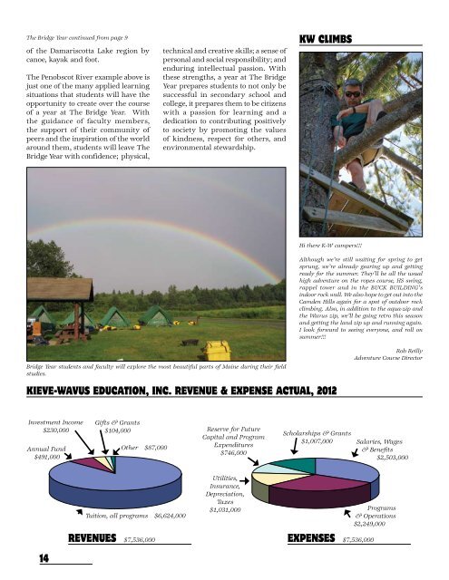 Kieve-Wavus News Spring 2013 - Camp Kieve