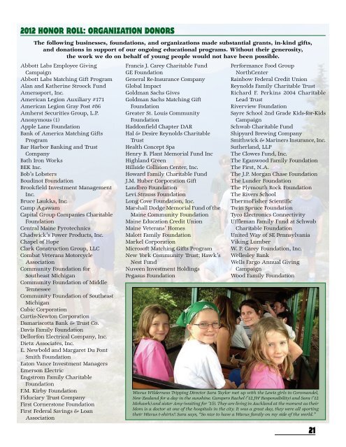 Kieve-Wavus News Spring 2013 - Camp Kieve