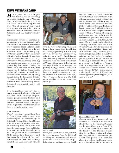 Kieve-Wavus News Spring 2013 - Camp Kieve