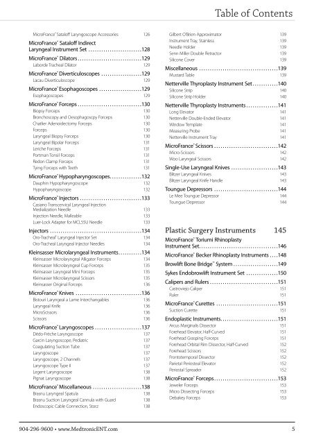 ENT Instrument Catalog - Inmeda