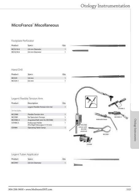 ENT Instrument Catalog - Inmeda