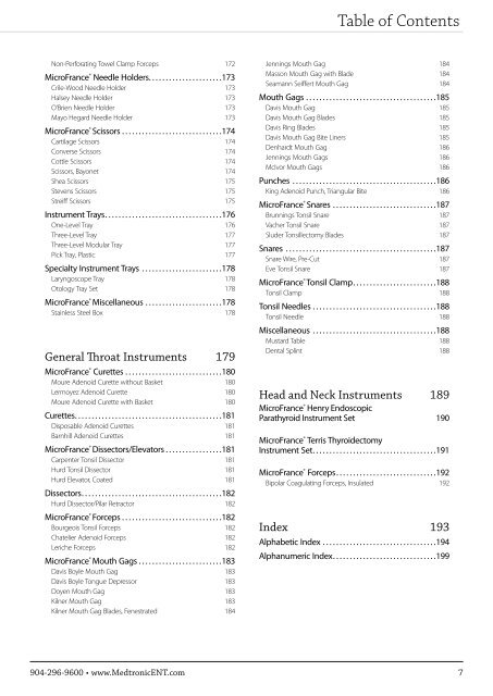 ENT Instrument Catalog - Inmeda