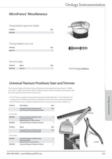 ENT Instrument Catalog - Inmeda