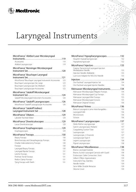 ENT Instrument Catalog - Inmeda