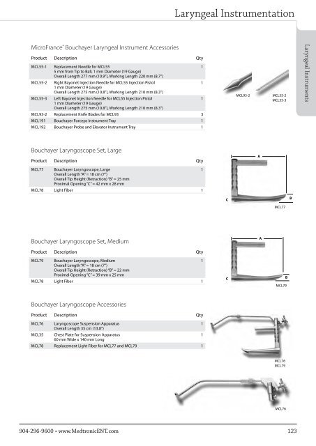 ENT Instrument Catalog - Inmeda