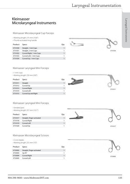 ENT Instrument Catalog - Inmeda