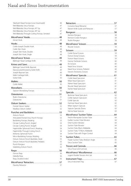 ENT Instrument Catalog - Inmeda