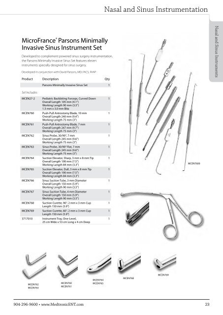 ENT Instrument Catalog - Inmeda